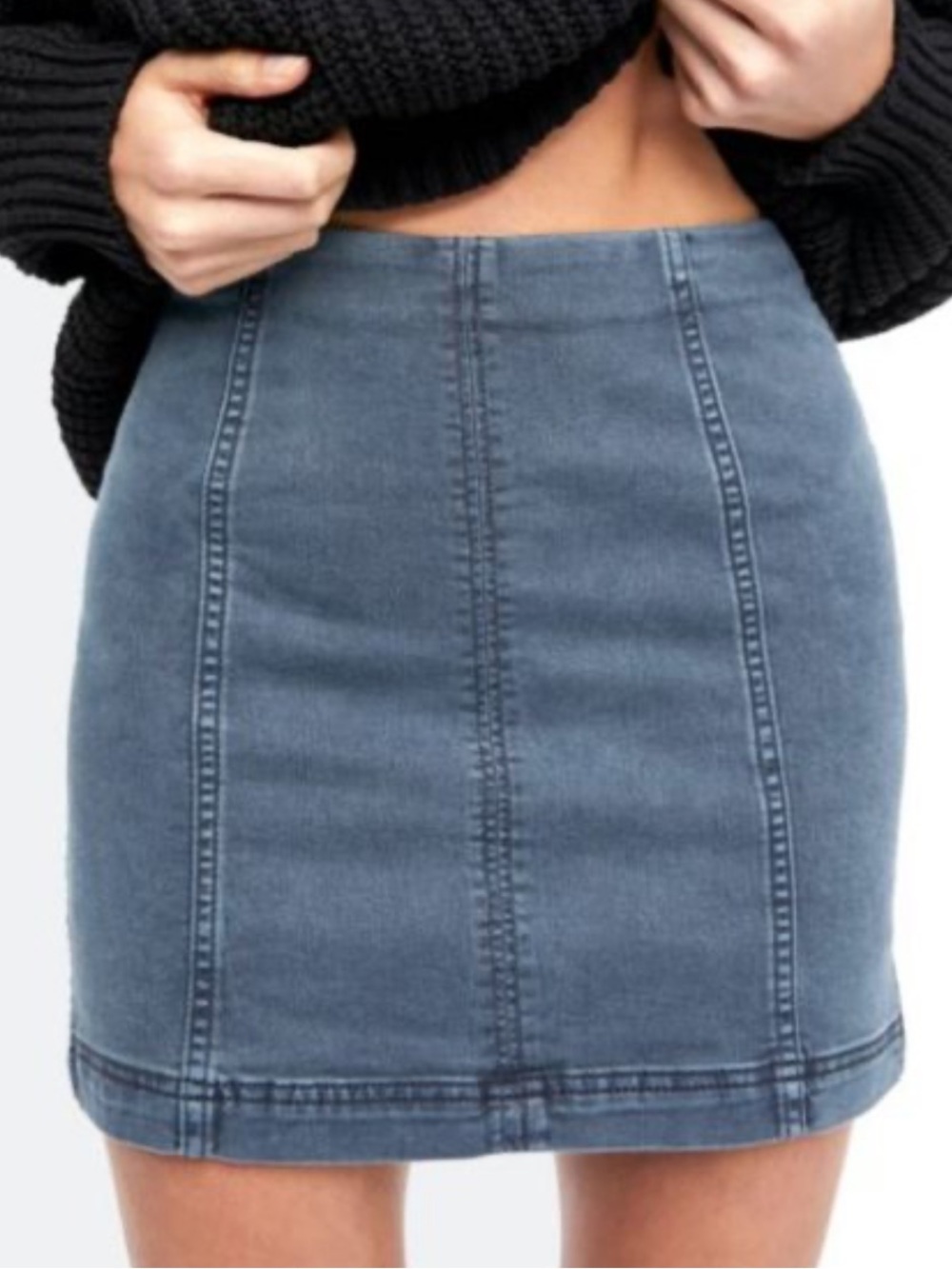 Free People Modern Femme Denim Mini Skirt